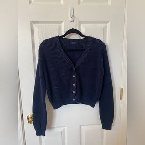 Brandy Melville/John Gault navy blue sweater, one size